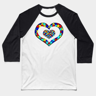 Copy of Autistic Interpretations Gift Puzzle Letters Quote Autism Awareness Baseball T-Shirt